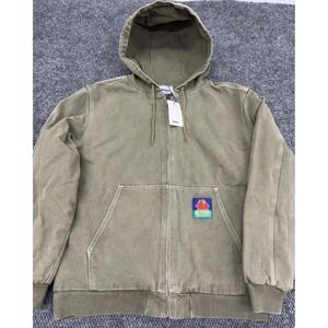 Butter Goods Mens XL Moss Green Quilted Canvas Jacket Heavyweight Carhartt Style